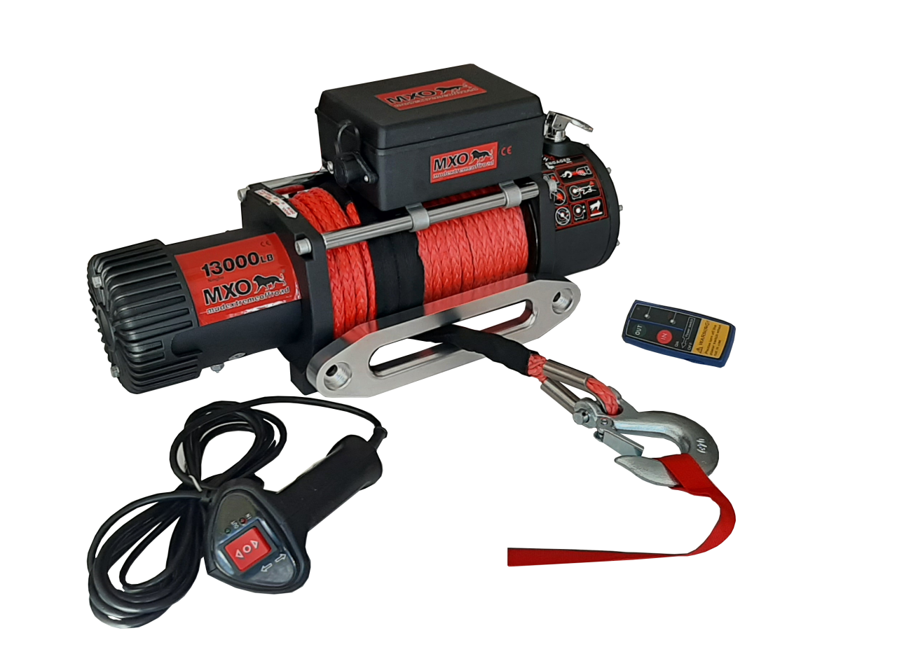 MXO Sent.Halatlı Uzakt. Kum.13000 lb Vinç 12V