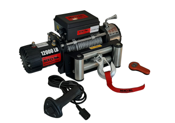 MXO Çelik Halatlı Uzakt. Kum.12000lb Vinç 24V ( 27 mt halat )