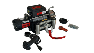 MXO Çelik Halatlı Uzakt. Kum.12000lb Vinç 24V ( 27 mt halat )