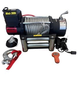 MXO Çelik Halatlı Vinç 20000lb 24V TAMBUR ( 22 MT HALATI )