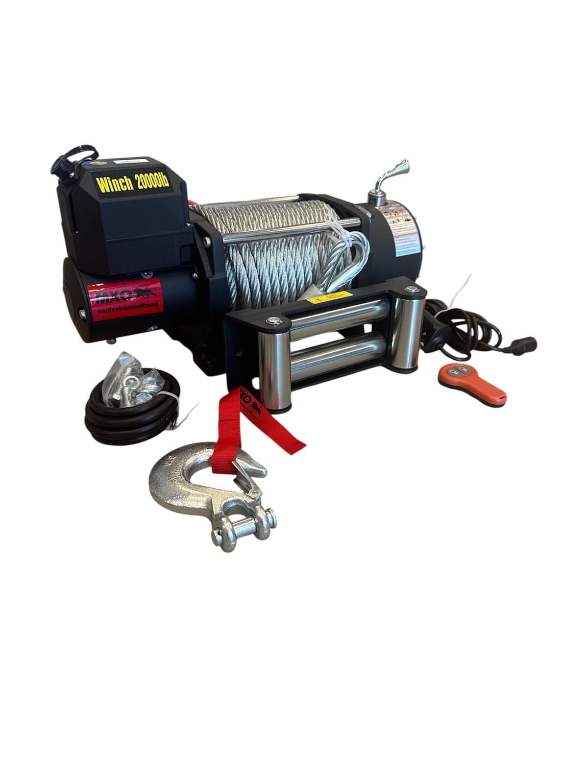 MXO Çelik Halatlı Vinç 20000lb 24V TAMBUR ( 22 MT HALATI )