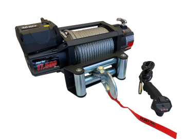 MXO Çelik Halatlı Uzakt. Kum.17500lb Vinç 24V ( 28 MT HALAT )