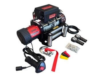 MXO 13000 lb Çelik Halatlı Uzaktan Kumandalı Vinç 12V Kurtarıcı Tambur ( 20MT HALAT )