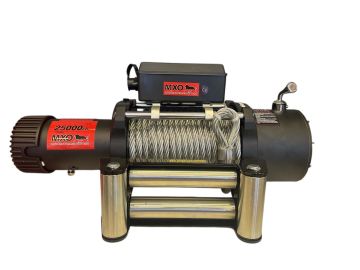 MXO Çelik Halatlı 25000lb Vinç 24V Tambur ( 28 mt halatı )