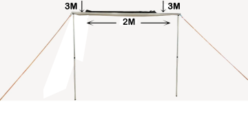 MXO Araç Yan Tente 2x3m