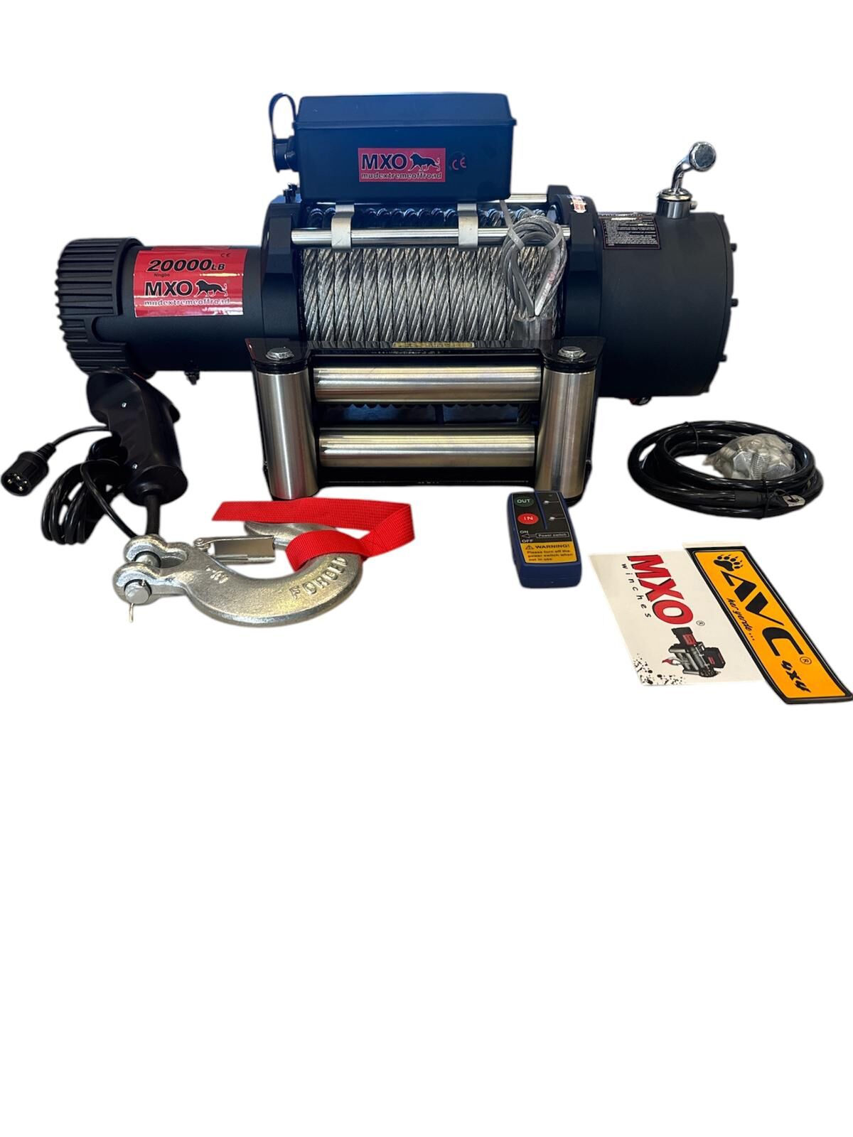 MXO VİNÇ 20000 LB 12V ÇELİK HALATLI TAMBUR ( 28 MT HALATI )