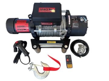 MXO VİNÇ 20000 LB 12V ÇELİK HALATLI TAMBUR ( 28 MT HALATI )