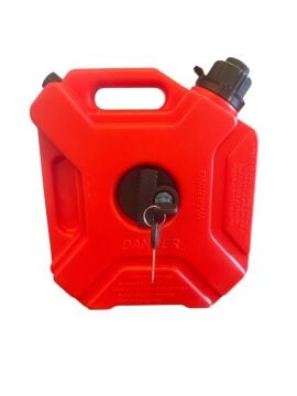 Plastik Su ve Benzin Bidonu Kırmızı 5 LT Braket Dahil