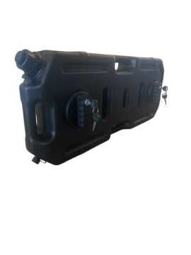 Plastik Benzin ve Su Bidonu 20LT Braket Dahil Siyah