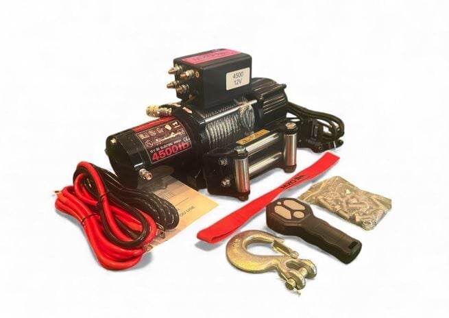 MXO VİNÇ 4500LB 12V ÇELİK HALATLI ATV -UTV VİNÇ