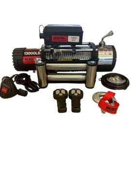 MXO VİNÇ 13000 LB 24V ÇELİK H. KOLLU TAMBUR  - 28 MT HALATI