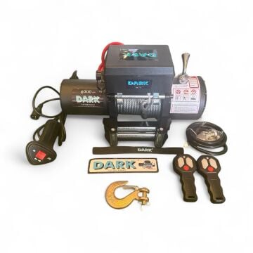 DARK VİNÇ 6000LB ÇELİK HALATLI KOLLU 12 V VİNÇ TAMBUR