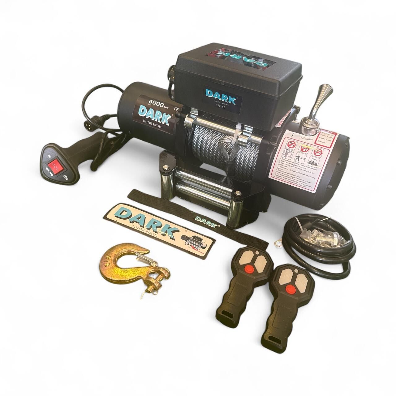 DARK VİNÇ 6000LB ÇELİK HALATLI 12 V VİNÇ