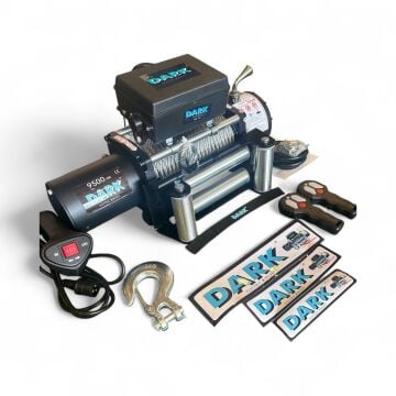 DARK VİNÇ  9500LB ÇELİK HALATLI KOLLU 12V VİNÇ TAMBUR