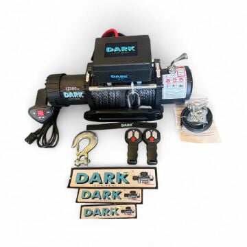 DARK VİNÇ 13500LB SENTETİK HALATLI KOLLU 12V VİNÇ TAMBUR