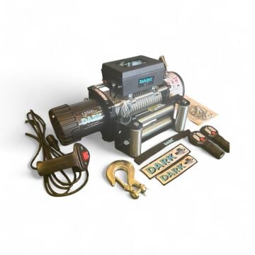 DARK VİNÇ 13500LB ÇELİK HALATLI KOLLU 12V VİNÇ TAMBUR