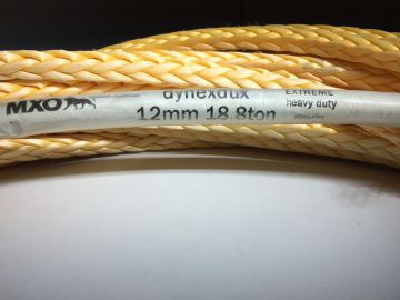 Dux 12mm 18.8ton sentetik vinç halatı