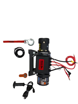 MXO  PREMIUM 13000 LB ÇELİK HALATLI 12V KOLLU TAMBUR ( 26MT HALAT )