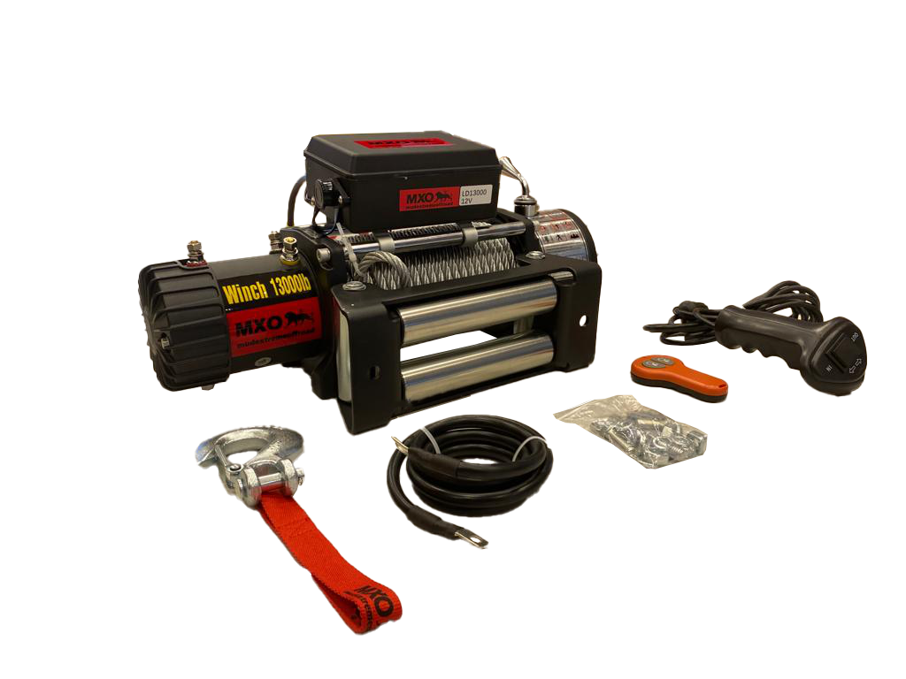 MXO 13000 LB ÇELİK HALATLI 12V KOLLU TAMBUR ( 26MT HALAT ) | MXO