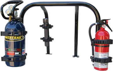 Kauçuk Yakıt Bidonu ve Yangın Tüpü Taşıyıcı Kelepçe