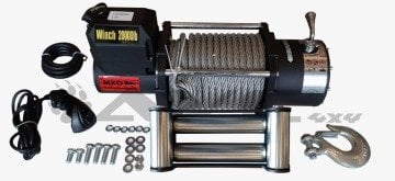 MXO Çelik Halatlı 20000lb Vinç 12V ( 22 MT HALATI )