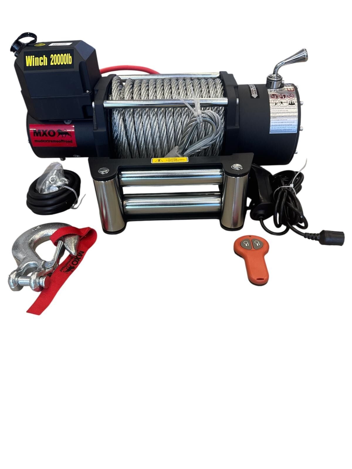 MXO Çelik Halatlı 20000lb Vinç 12V ( 22 MT HALATI )